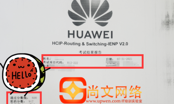 HCIP考试：7.31号HCIP新题HCIP考试（222）通过917分高分！